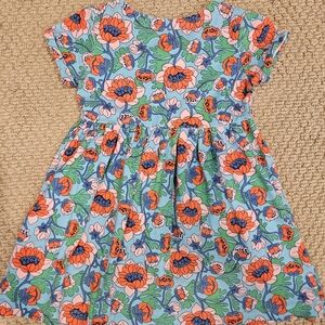 Mini Boden Blue Floral Fun Jersey Dress size 6/7